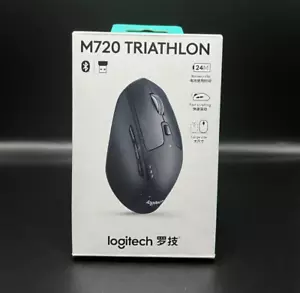 Logitech M720 TRIATHLON kabellose Maus USB Bluetooth - Schwarz *Neu&Ovp* - Bild 1 von 1