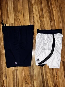 Pantaloncini Champion Adidas Uomo S Small Blu Navy lotto di 2 - Foto 1 di 4