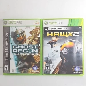 Xbox 360 Tom Clancy's HAWX2 & Ghost Recon Advanced Warfighter Aerial Combat Army - Picture 1 of 8