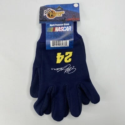 Guantes multiusos Jeff Gordon #24 Du Pont Motorsports azules círculo de ganadores NUEVO Foto 1 de 4
