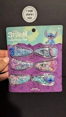 Juego de 6 pinzas para el pelo confeti puntada Disney Foto 1 de 2