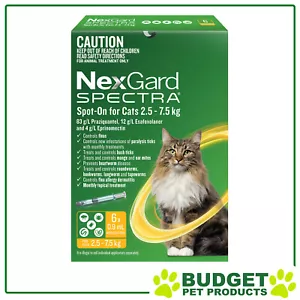 NexGard Spectra Spot On For Cats 2.5 - 7.5kg 6 Pack - Picture 1 of 1