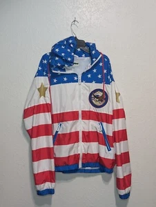 American flag USA lightweight jacket adult small  - Picture 1 of 6