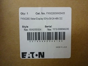 NEW EATON PXM2260MA55405 PXM2260 METER DISPLAY 65A2055G04 / 5A 24-48VDC 50HZ - Picture 1 of 2