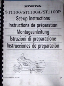 HONDA ST1100 / ST1100A /ST1100P SET-UP INSTRUCTIONS MANUAL - Picture 1 of 1