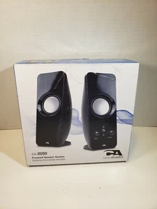 Cyber Acoustics 2.0 Desktop Multimedia Computer Curve Speaker System (CA-2050) - Picture 1 of 9