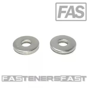 (50) 1/4 Edelstahl extra dicke flache Unterlegscheibe (3/4 OD - 1/8 dick) 18-8 - Bild 1 von 4