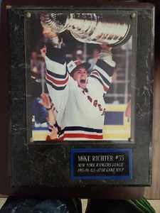 Mike Richter plaque 1993-94 all star game MVP NY Rangers goalie - Picture 1 of 2