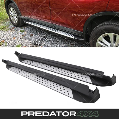 PREDATOR4X4 ALUMINIUM RUNNING BOARD SIDE STEPS FOOT RAILS FOR NISSAN X TRAIL T32 2014+