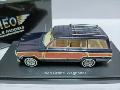 Jeep Grand Wagoneer modelo Neo resina 1/43 azul leñoso 1989 Foto 1 de 4