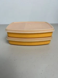2 Vintage Tupperware Packette Divider Bowl Container #813 With Seal #814 Set - Picture 1 of 6