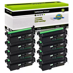 8PK Fit for HP CE260A 647A BK Toner Cartridge LaserJet CP4025n CP4025dn CP4525xh - Photo 1/18
