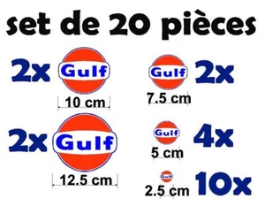 Sticker Autocollant GULF - lot de 20 pièces  - Afbeelding 1 van 1