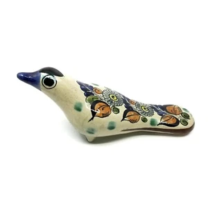 Vintage Tonala Mexican Pottery Painted Dove Bird Signed - Picture 1 of 10