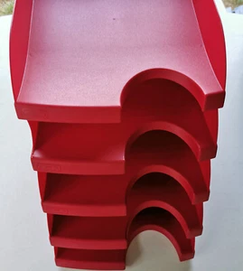Herlitz Dokumentenablage Briefablage Papierablage Ablagefach, 5 St. rot A4 + 4St - Bild 1 von 6