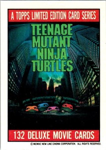 1990 TOPPS TEENAGE MUTANT NINJA TURTLES MOVIE CARDS & STICKER