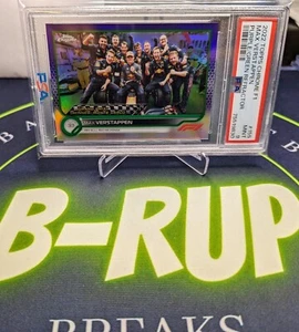 MAX VERSTAPPEN - 2022 Topps Chrome F1 Purple Green Refractor SP - PSA 9 Red Bull - Picture 1 of 4