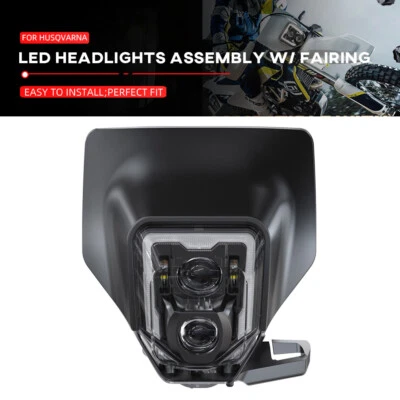 Conjunto de faros LED con carenado para Husqvarna FE250 TX125 TE 300/i FE 350/S Foto 1 de 4