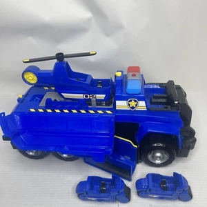 Paw Patrol Chase’s Ultimate Police Cruiser con moto + elicottero incompleto - Foto 1 di 20