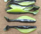 4&quot; Shad Paddle Tail Swimbait great for Umbrella Rig 60 pk Sassy Black Chartreuse