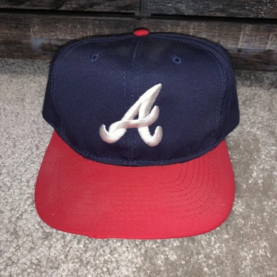 VIntage American Needle Atlanta Braves Wool Snapback Hat Plain Logo 125th Pin - Image 1 of 4