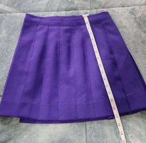 Vintage 80er Cycle Boston Tennis Rock verstellbar Gr. S lila Plissee Wickel Mini - Bild 1 von 3