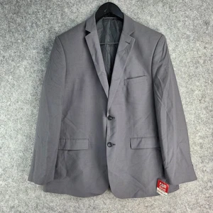 Perry Ellis Jacket Mens Large 46R Grey Slim Fit Portfolio Blazer NEW 13162 - Picture 1 of 11
