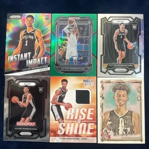 Victor Wembanyama RC Menge 6-Draft Picks GreenPrizm, RiseNShine, PrizmBase📈Sporen - Bild 1 von 2