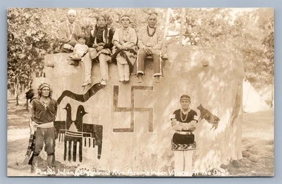 PUEBLO AMERICANO INDIO KIVA PARSONS PUEBLO ANTIGUO FOTO REAL POSTAL RPPC Foto 1 de 2