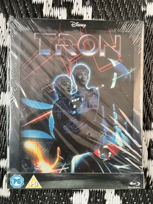 Disney's Tron Blu-ray Steelbook Zavvi Exclusive 1982 RARE OOP New/Sealed  - Image 1 of 2