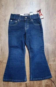 Vtg New Old Stock Girls Levis 5 Jeans Tags On Bell Bottom Flare Stretch Mid Rise - Picture 1 of 10