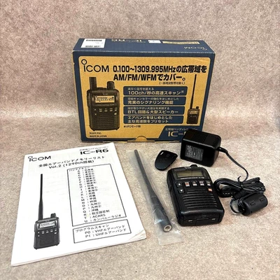 ICOM IC-R6 Wideband Handheld Receiver + Accessories (Used, Tested) - Image 1 of 4