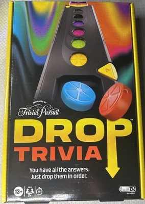 Drop Trivia by Trivial Pursuit – Brand New & Sealed Party Game – Hasbro 2024  - Image 1 of 2