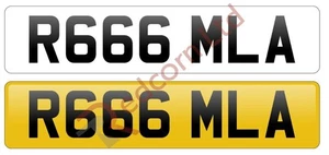 Placa de registro número apreciado R666 MLA - en retención (Devil Satan Beast R6) 0,0 - Imagen 1 de 4