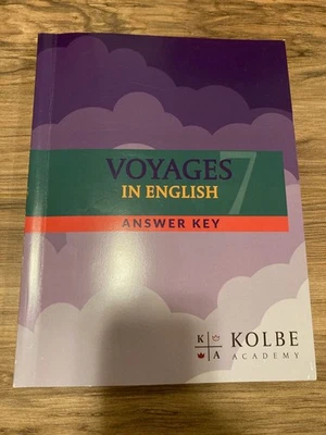 VOYAGES IN ENGLISH - 7TH GRADE ANSWER for Kolbe Academy ~ Very Good condition - Image 1 of 2