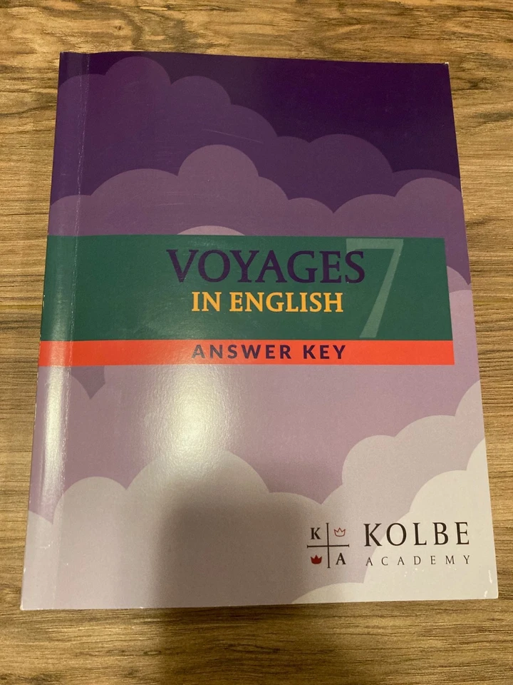 VOYAGES IN ENGLISH - 7TH GRADE ANSWER for Kolbe Academy ~ Very Good condition - Image 1 of 2