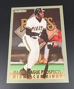 Tarjeta de béisbol Fleer Midre Cummings #8 Prospects Pittsburgh Pirates 1994 - Imagen 1 de 2