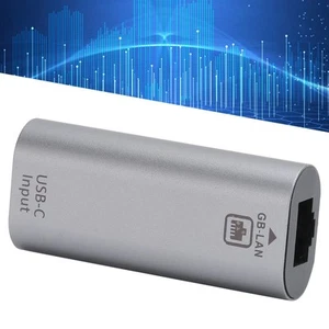 TypeC Female To Gigabit RJ45 Network Port Adapter For Andr-oid OS X FY - Zdjęcie 1 z 14
