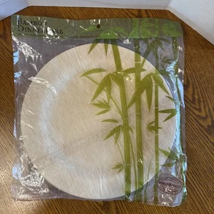 8-11 Inch Disposable Bamboo Plates Round Biodegradable Eco Friendly Product - Picture 1 of 3