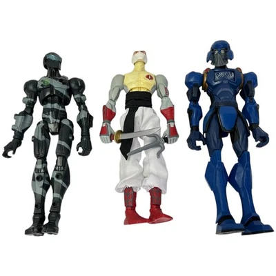 GI Joe Sigma 6 Action Figure Lot Storm Shadow Snake Eyes Cobra Commander Loose - Image 1 of 4