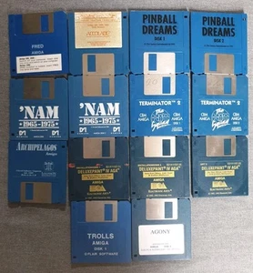 14x ORIGINALE (SPIELE) DISKETTEN für COMMODORE AMIGA 500 600 1200 2000 3000 4000 - Afbeelding 1 van 1