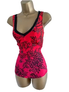 Oasis Red & Pink Floral 100% Silk Top – Size 10 (Fits 8–10) - Picture 1 of 7