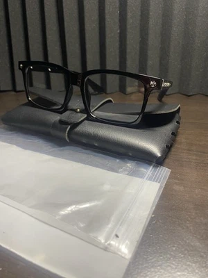 Chrome Heart Cross Style Glasses – Black/Silver Frames - Image 1 of 4