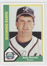 1990 CMC AAA Richmond Braves Green Backs Andy Nezelek #5