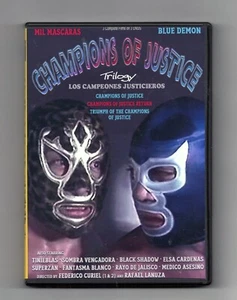 CHAMPIONS OF JUSTICE TRILOGY (1971-1974) Blue Demon/ Mil Mascaras w/English subs - Picture 1 of 2