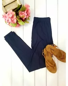 Leggings Simply Soft Everyday Butter suaves de longitud completa en azul marino - Imagen 1 de 2