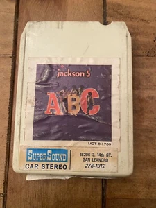 Vintage JACKSON FIVE "ABC" Stereo 8-Track Tape Cartridge - 1970 Motown Records - Picture 1 of 2