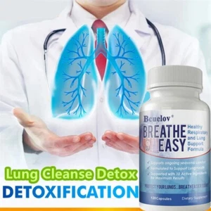 Salud Pulmonar - Apoyo Respiratorio Fumador Desintoxicación Pulmonar Limpieza y Alivio Claro de Moco - Imagen 1 de 12