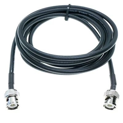 BNC male to BNC male plug connector lot RF Coaxial Cable Pigtail Coax RG58 - Image 1 of 4