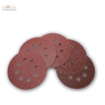 WORLD-TRADING-NET 50er Pack Schleifscheiben Ø125mm, 5 Körnungen, Klett Schleifpapier für Exenter